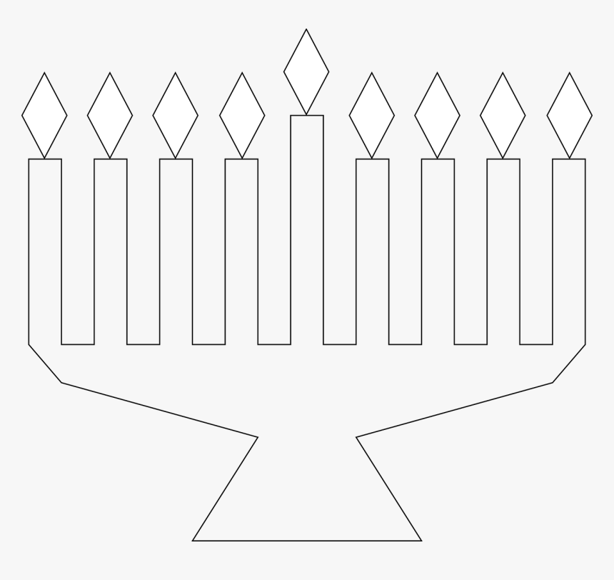 Hanukkah Color Pages For Preschool, HD Png Download, Free Download