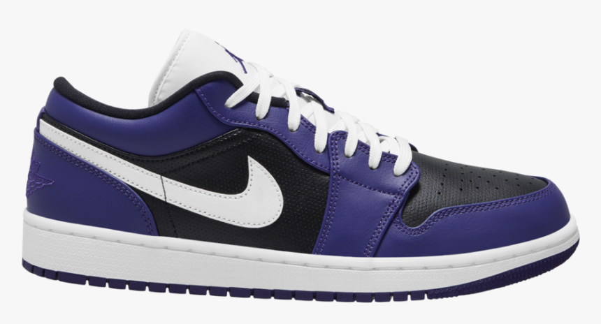 Air Jordan 1 Low Purple Black 553558-501 Release Date - Nike, HD Png Download, Free Download