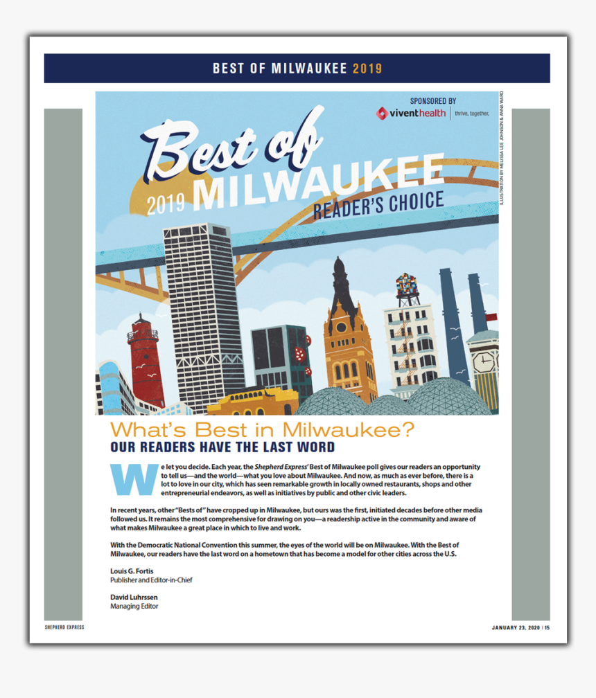 20 Bom Cover - Best Of Milwaukee Event, HD Png Download, Free Download