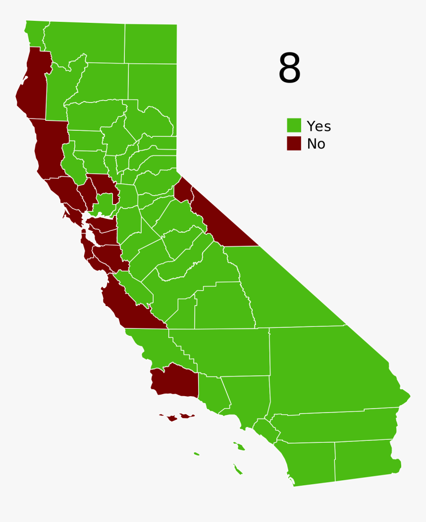 California Red Blue By County, HD Png Download kindpng