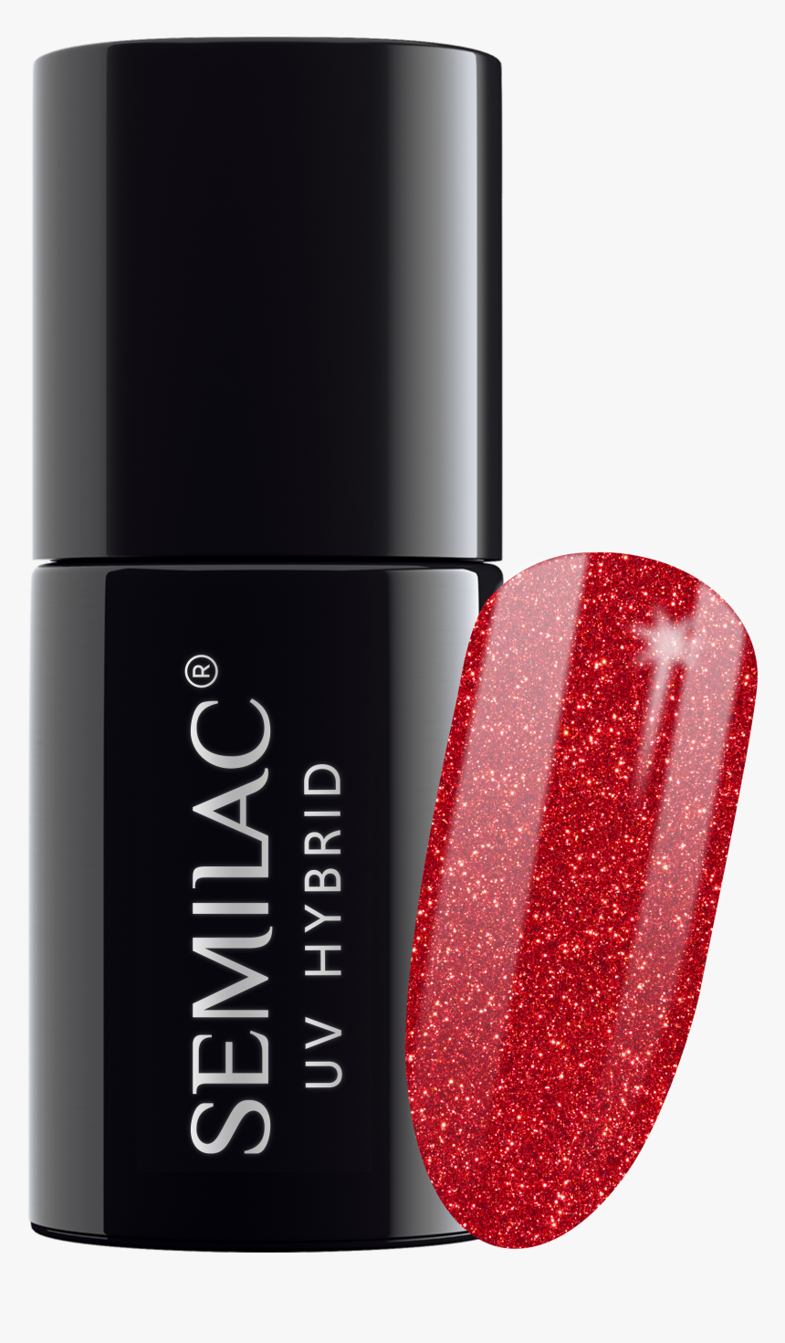 Semilac 025 Glitter Red Uv Gel 7 Ml - Semilac 149, HD Png Download, Free Download