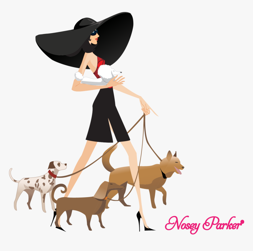 Walking Dogs Nosey Parker Illustration - Ancient Dog Breeds, HD Png Download, Free Download