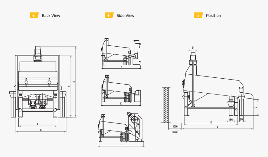 Technical Sheet Picture - Systematic Diagram Of Seed Separator Used For Wheat, HD Png Download, Free Download