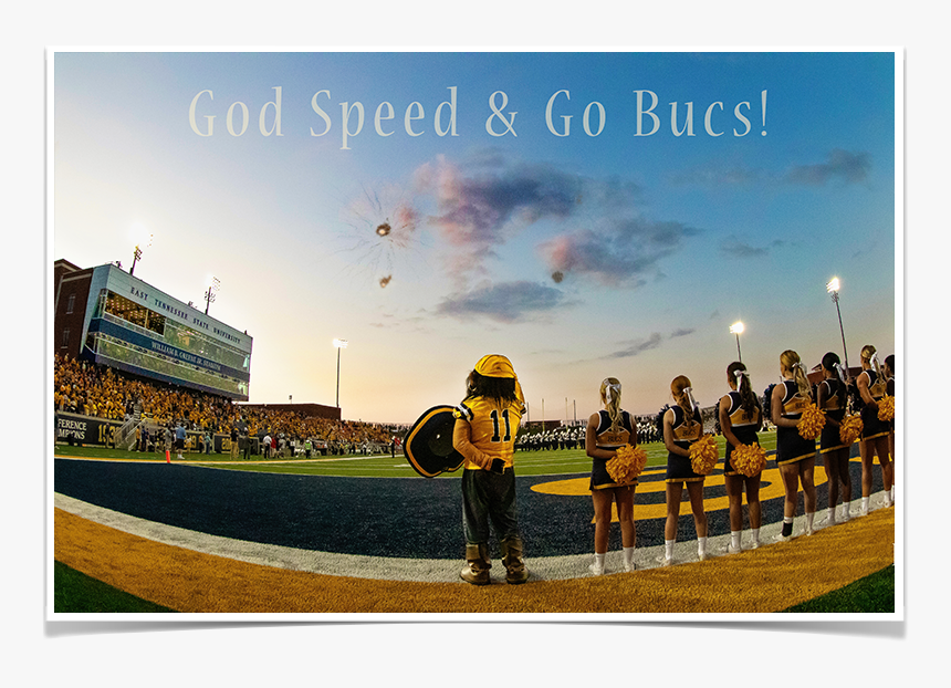 God Speed & Go Bucs - East Tennessee State University, HD Png Download, Free Download