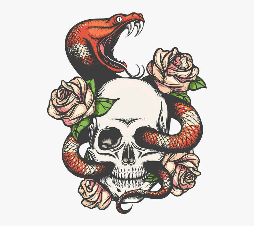 6PCS Snake Skull Flower Waterproof Temporary Tattoo Stickers For Women Arm  Waist  eBay