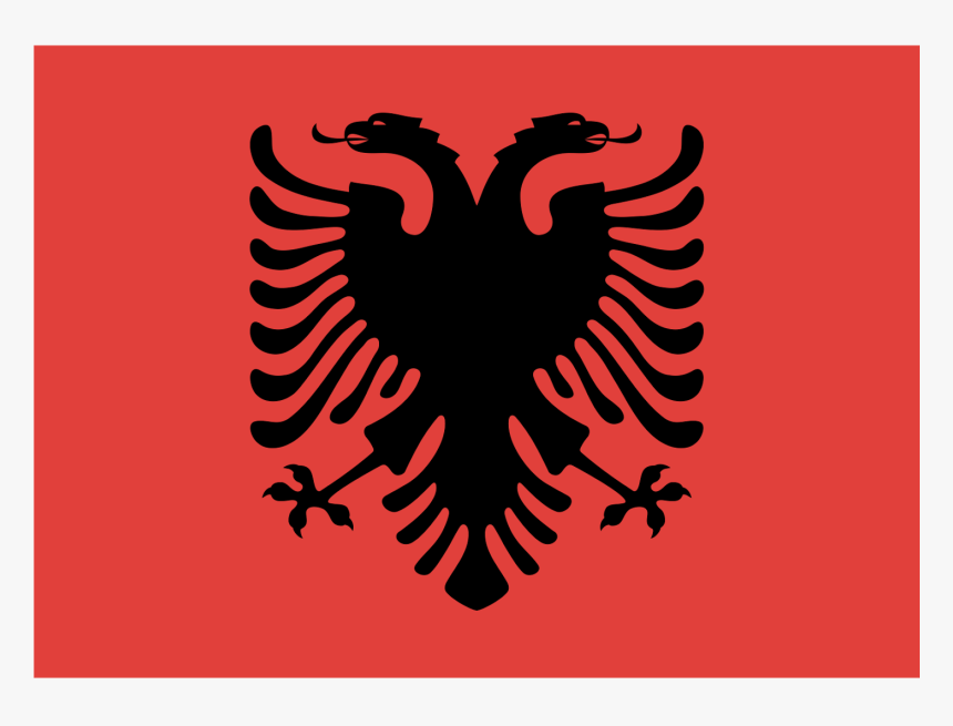 Albania Flag Logo Vector - Albanian Flag, HD Png Download, Free Download