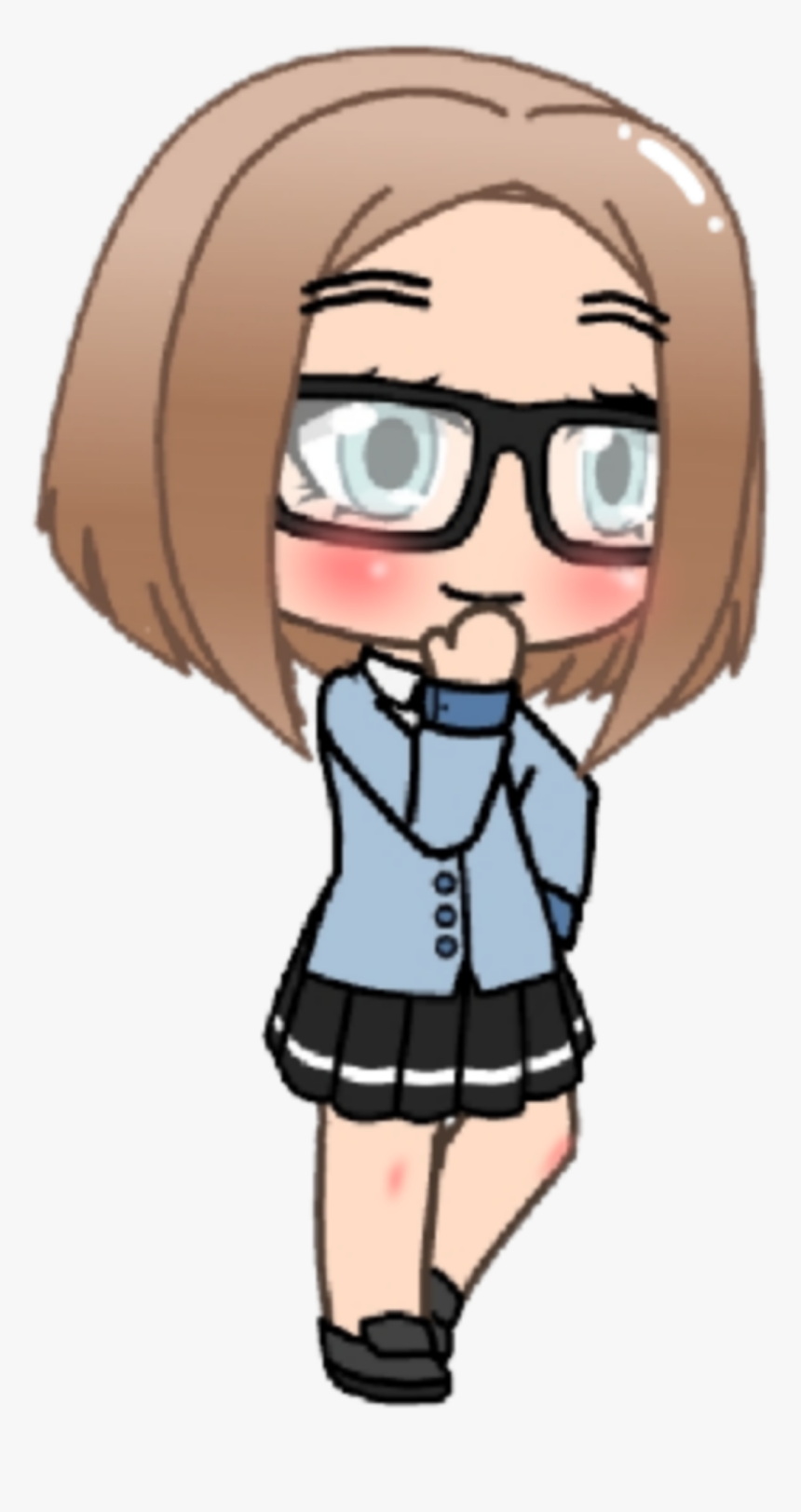 #nerd #girl #nerdy #nerdygirl #nerdyglasses #nerdylook - Cartoon, HD Png Download, Free Download