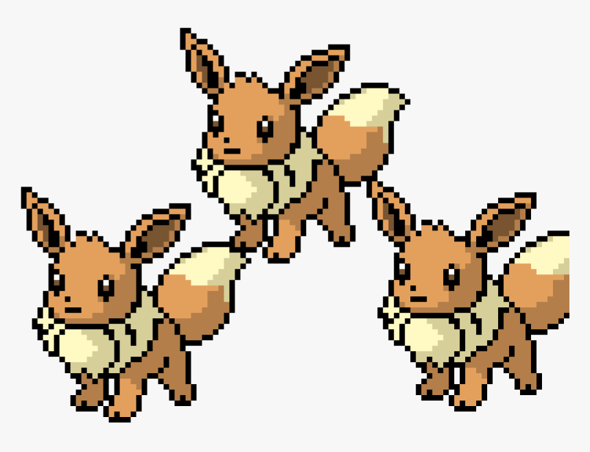 Minecraft Eevee Pixel Art, HD Png Download, Free Download