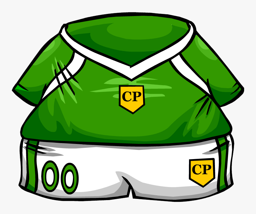 Clipart Clothing Clubpanguin Kid Png And Cliparts For - Green Soccer Jersey Club Penguin, Transparent Png, Free Download