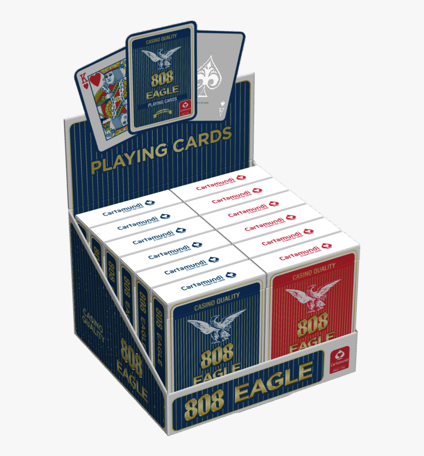 Eagle Playing Cards Full Display - Packaging Display For Playing Cards, HD Png Download, Free Download