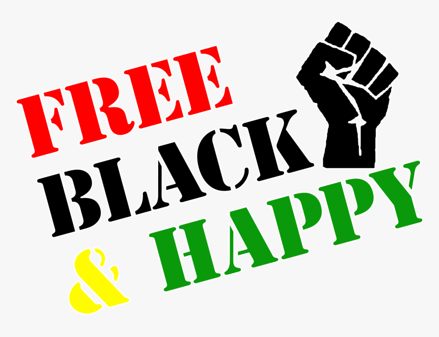 Free Black & Happy - Illustration, HD Png Download, Free Download