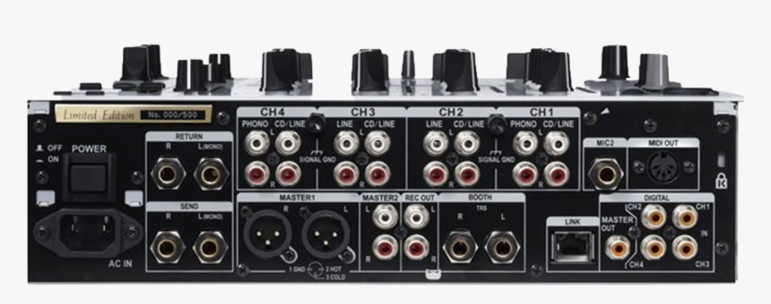 Pioneer Djm 900 Nexus Limited Rear - Pioneer Djm 900nxs Back, HD Png Download, Free Download