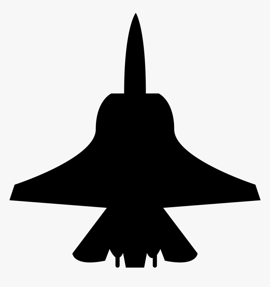 Airplane - Fighter Jet Silhouette, HD Png Download, Free Download