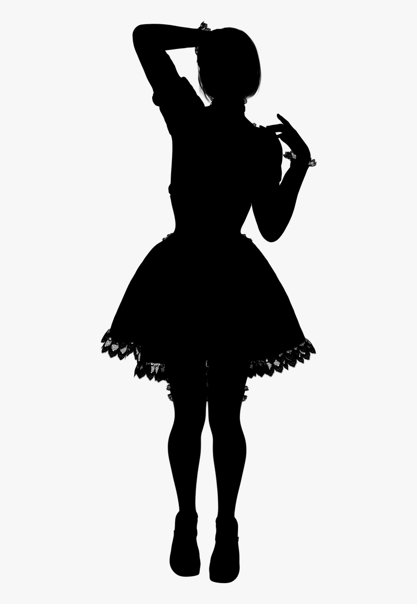 Silhouette, Woman, Gothic, Punk, Characters, Signal, - Dancer Silhouette Transparent Png, Png Download, Free Download