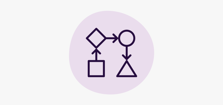 A Purple Icon With A Square And An Arrow That Points - Circle, HD Png Download, Free Download