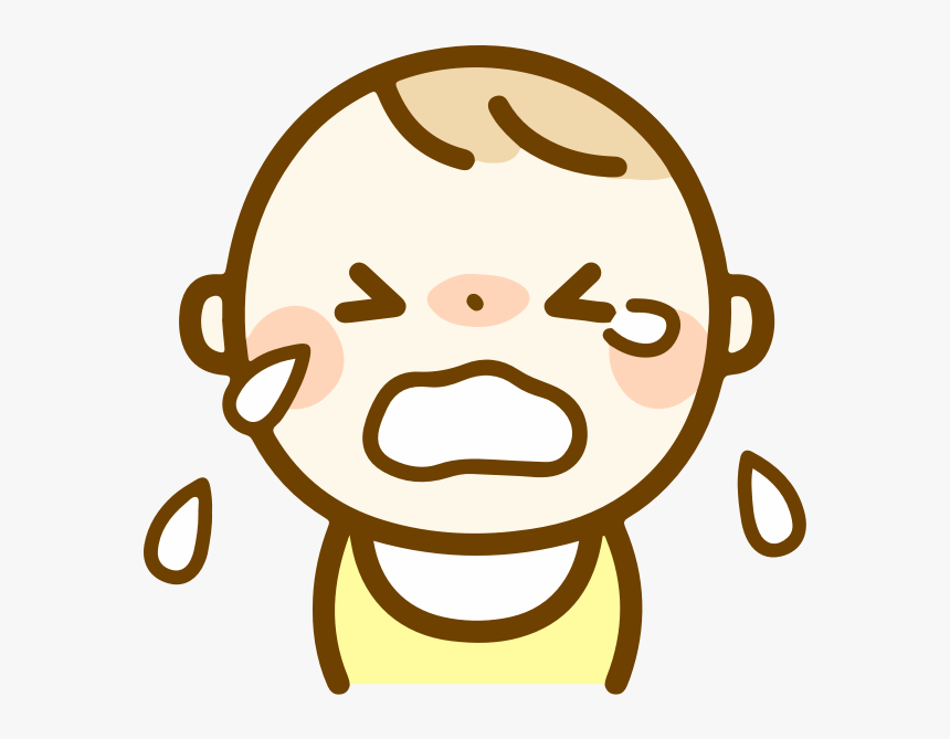 Boy Crying Cartoon Image - イラスト Ac 麦 赤ちゃん, HD Png Download, Free Download