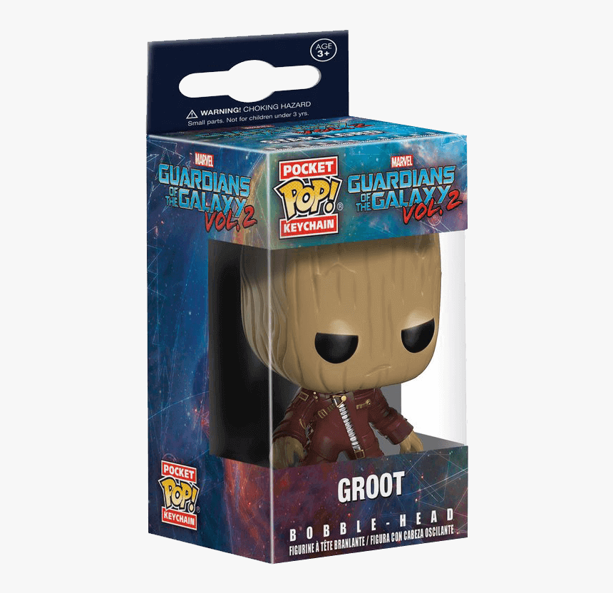 Guardians Of The Galaxy 2 Groot Pop Keychain - Funko Pop Baby Groot Key Chain, HD Png Download, Free Download