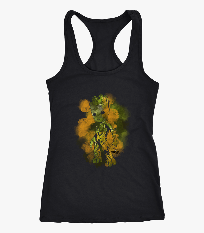 Guardians Of Galaxy Vol 2 Watercolor Groot Tshirt Graphic - Clothing, HD Png Download, Free Download