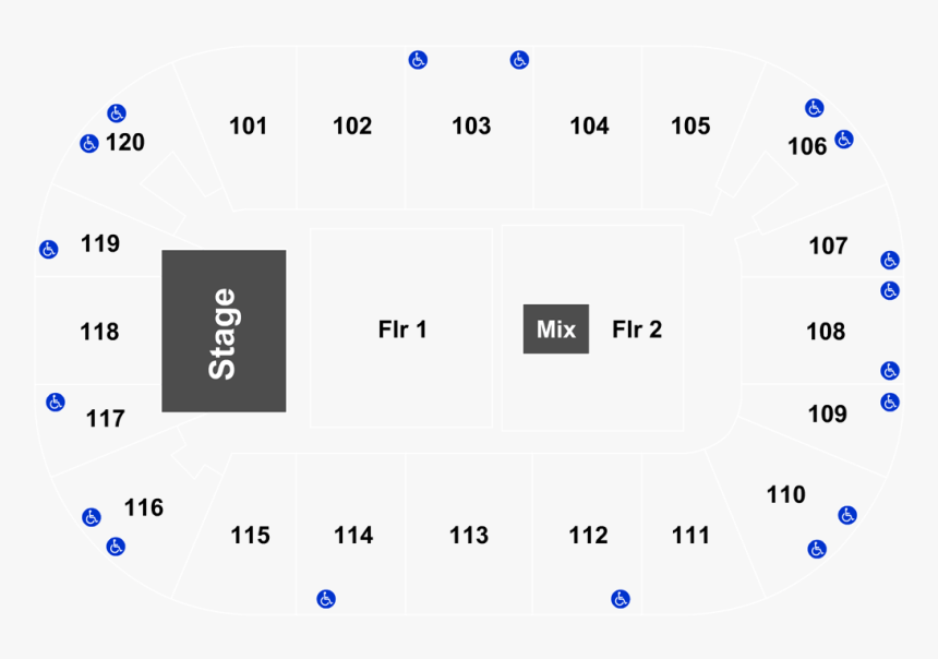 K Rock Centre Seating Chart, HD Png Download, Free Download