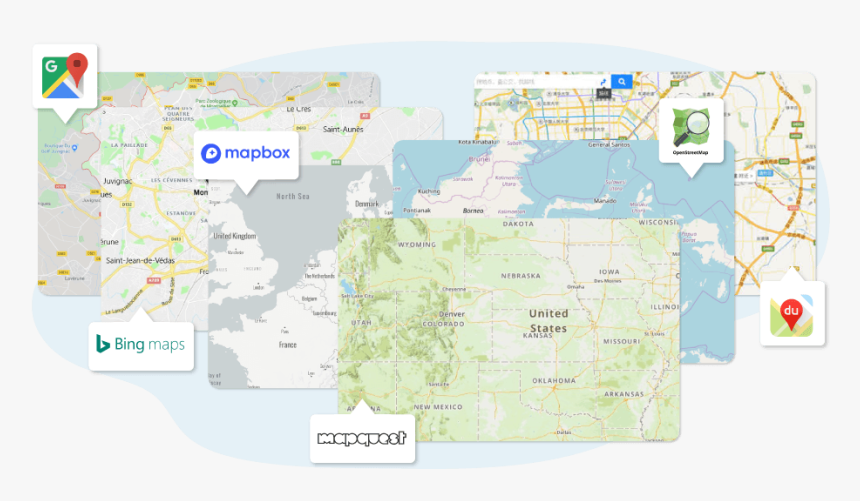 Google Maps, Bing Maps, Mapbox, Openstreetmap & Baidu - Atlas, HD Png Download, Free Download