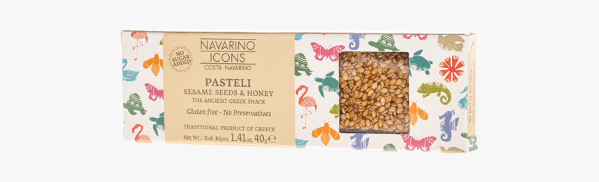 Sesame Seed Bar With Honey Pasteli Navarino Icons 40gr, HD Png Download, Free Download