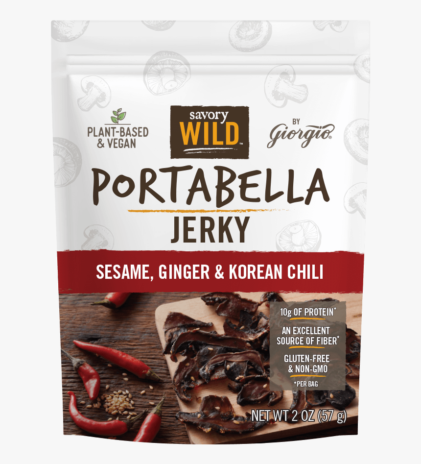 Giorgio Mushroom Jerky - Savory Wild Portabella Jerky Sweet Balsamic & Golden, HD Png Download, Free Download