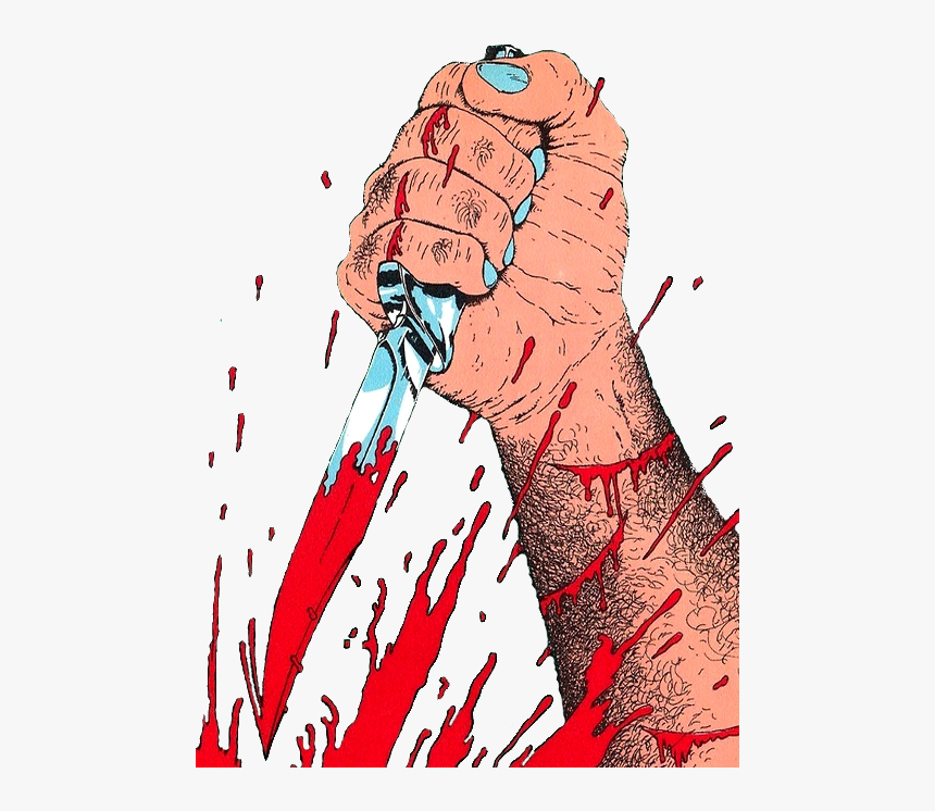 Here’s Some Transparent Art To Stab Your Blog To Death - Horror Bloods Knife Comics, HD Png Download, Free Download