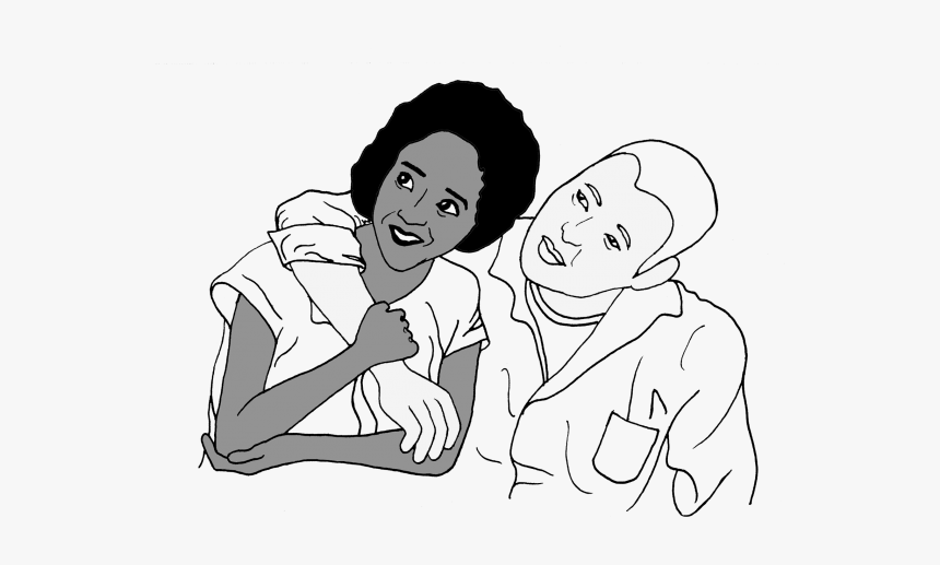 Mildred And Richard Loving Drawing, HD Png Download, Free Download