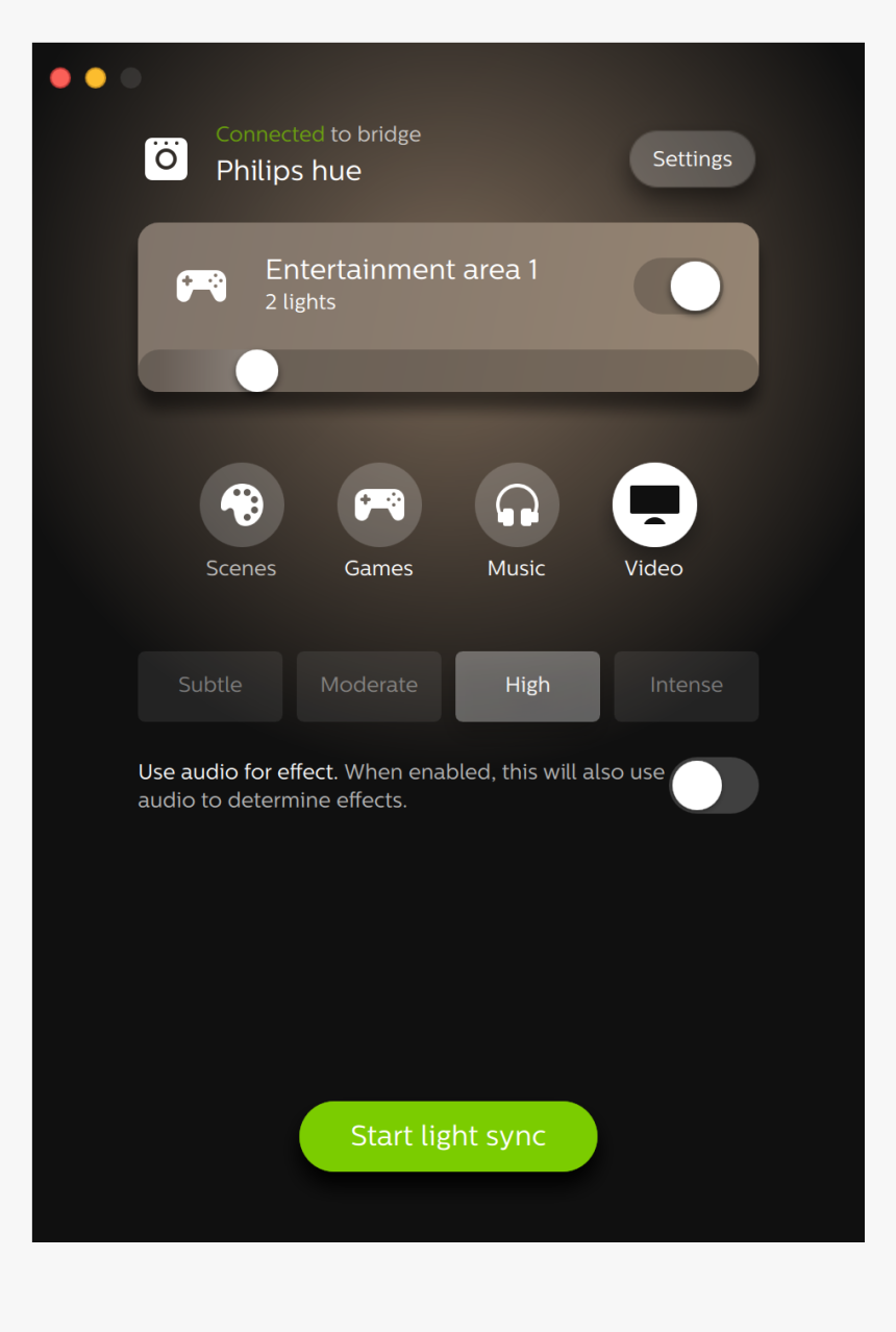 Philips Hue App Ui, HD Png Download, Free Download