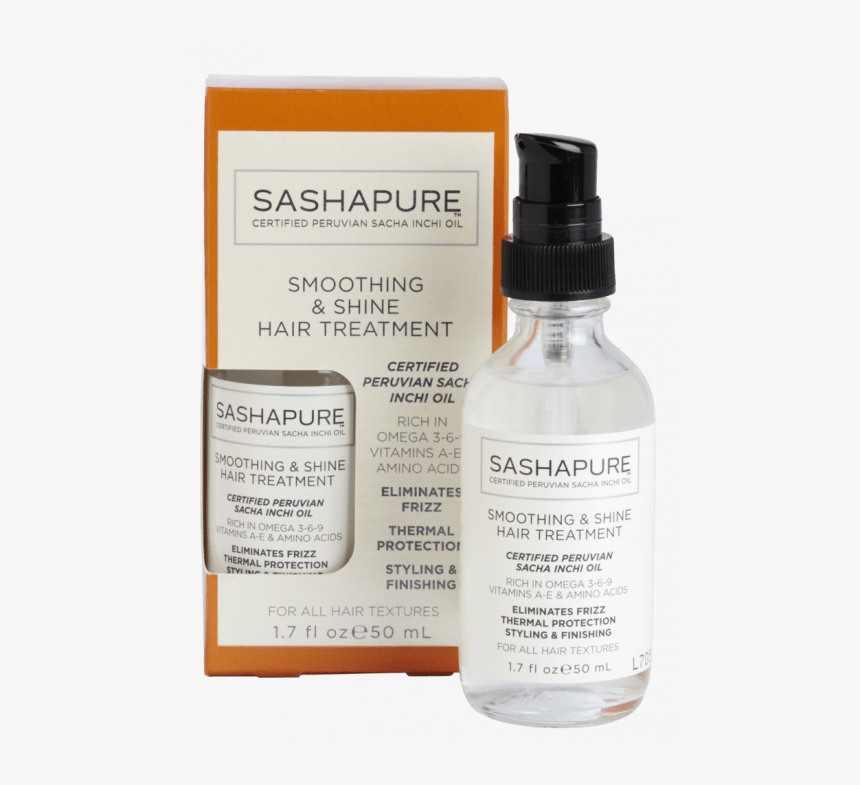 Sashapure Smoothing & Shine Hair Treatment 50 Ml - 1.7 Fl Oz, HD Png Download, Free Download