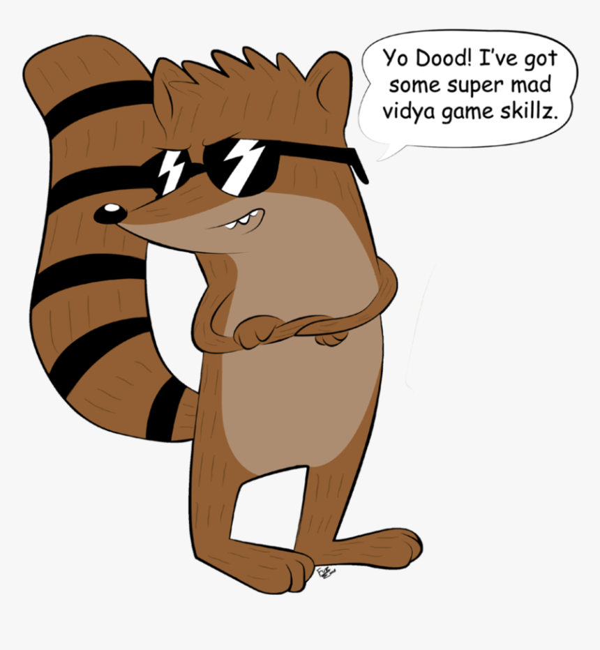 Transparent One Cool - Rigby Tails, HD Png Download, Free Download