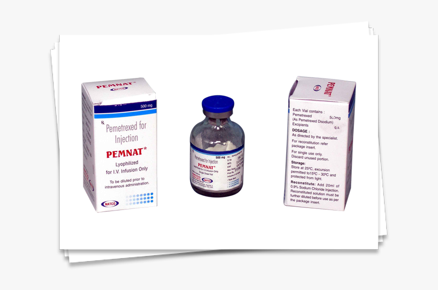 Pemnat Injection Vial - Pemetrexed Injection, HD Png Download, Free Download