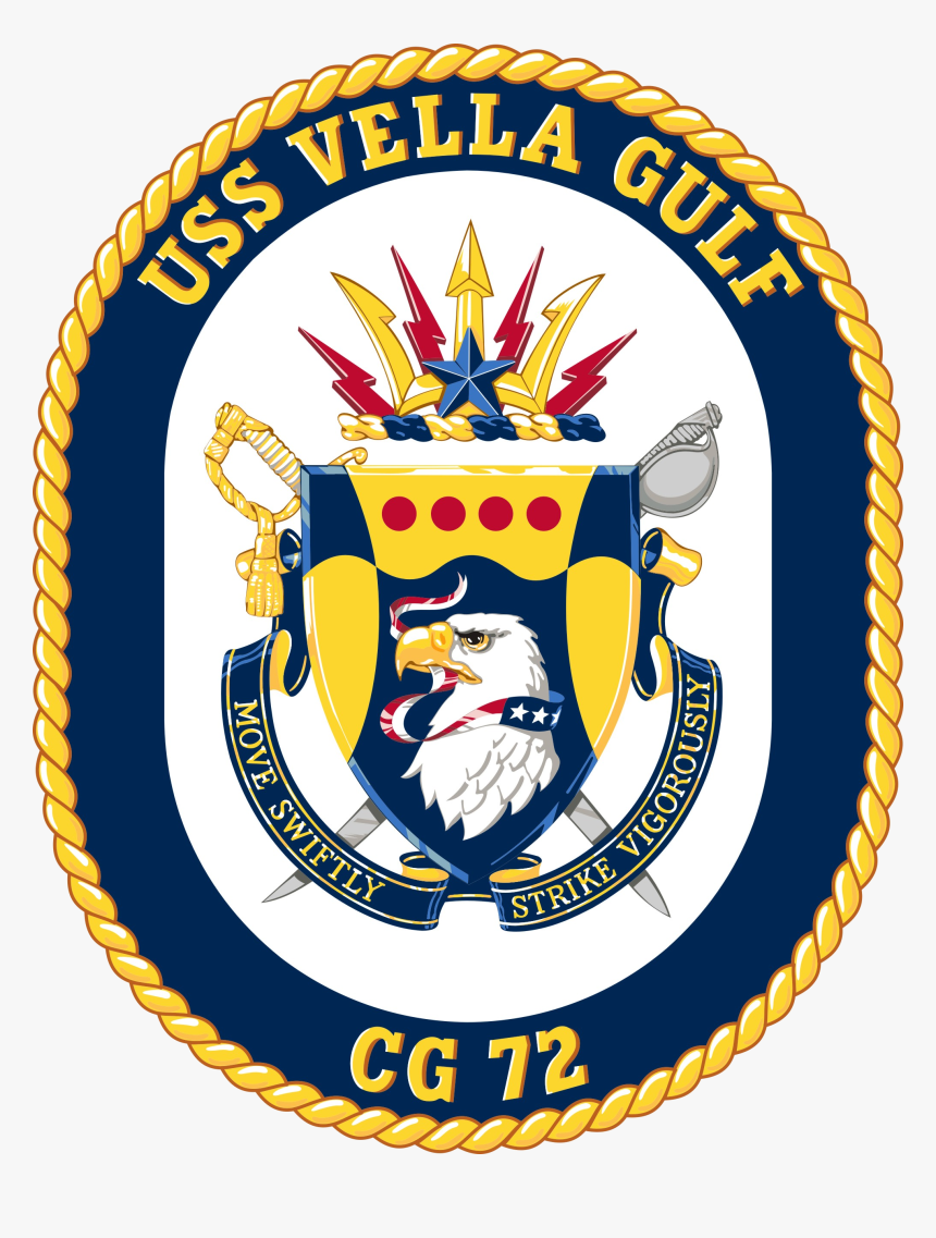 Uss Vella Gulf Cg-72 Crest - Uss Arleigh Burke Seal, HD Png Download, Free Download