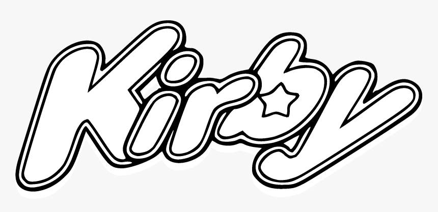 Kirby Logo Black And White - Kirby Characters Coloring Pages, HD Png Download, Free Download