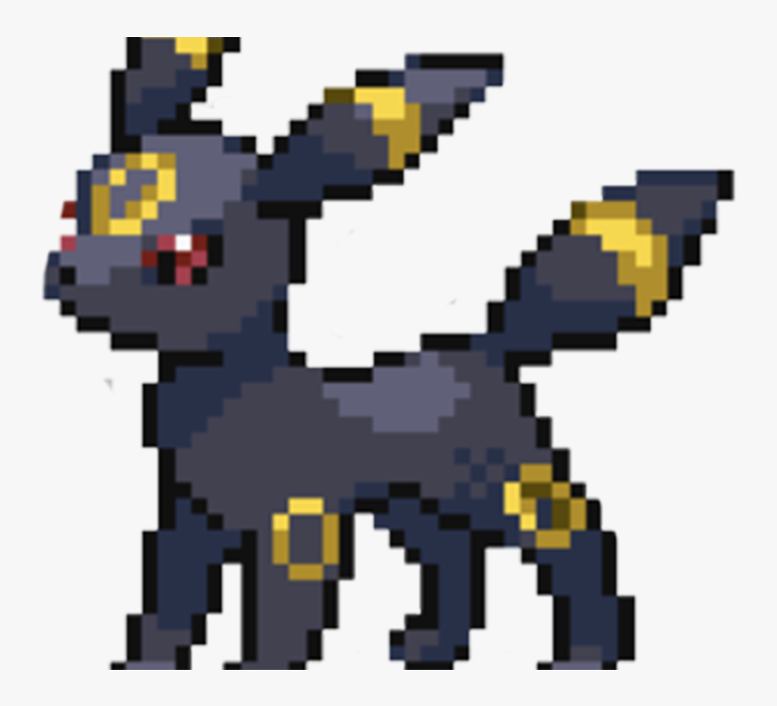 Transparent Umbreon Sprite Pokemon - Shiny Umbreon Pixel Art, HD Png Download, Free Download