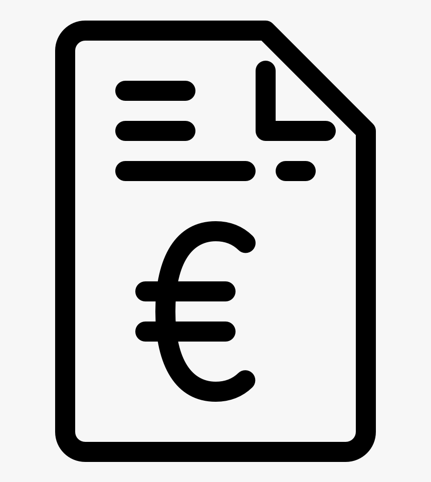 Transparent Euro Symbol Png - Invoice Icon Png, Png Download, Free Download