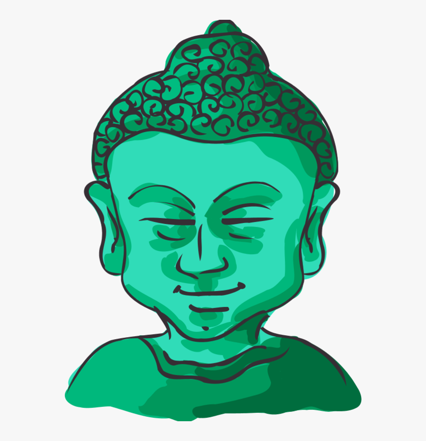 Buddha Face Cliparts, HD Png Download, Free Download