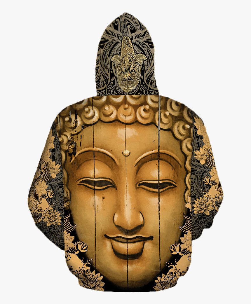 3d All Over Print Buddha Hoodie - Carving, HD Png Download, Free Download
