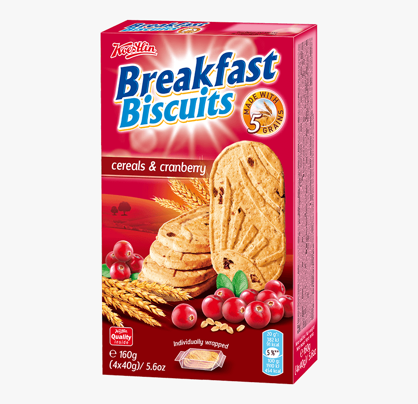 Cerals & Cranberry - Breakfast Biscuits Cereals Cranberries, HD Png Download, Free Download