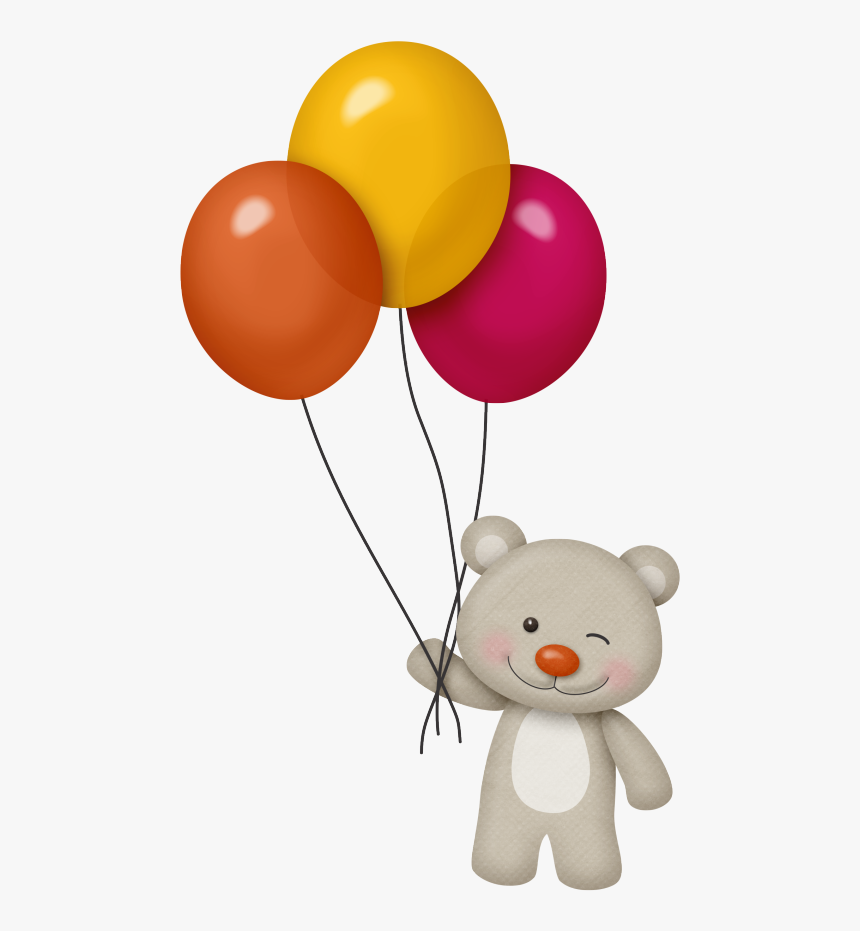 El Png Pinterest Happy - Teddy Bear Balloon Clipart Png, Transparent Png, Free Download