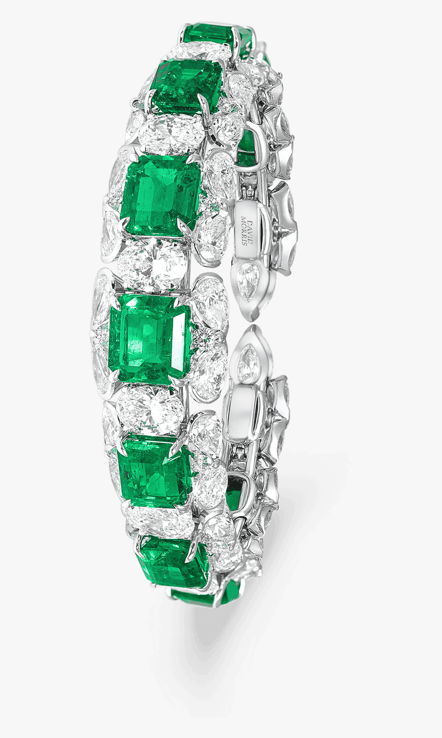 Pirouette Emerald Bangle - Diamond Luxury Jewellery Png, Transparent Png, Free Download