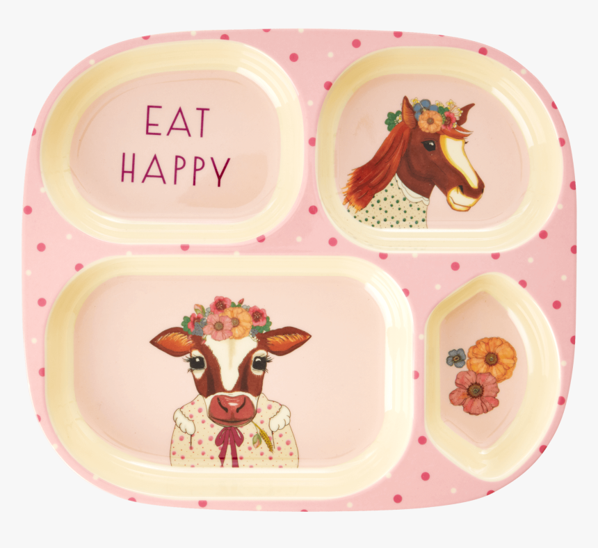 Kids Plate Set Farm, HD Png Download, Free Download