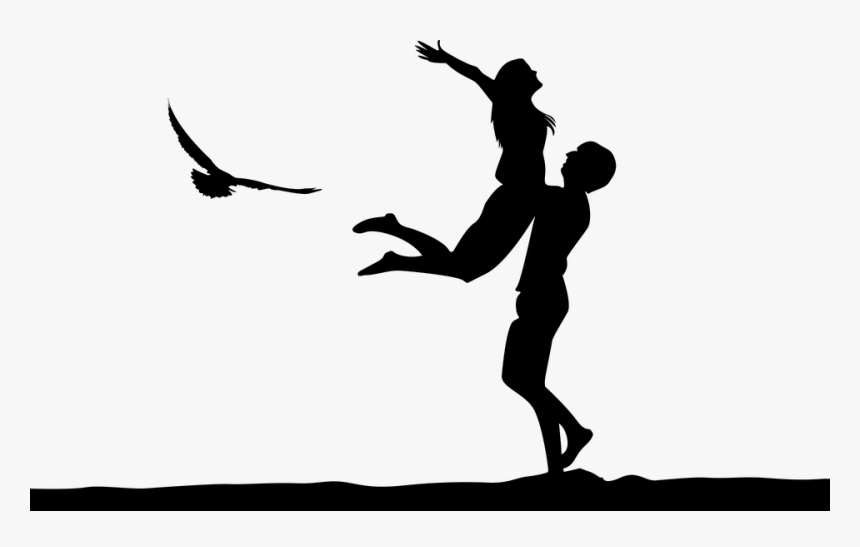 Couple Dancing Silhouette Ballet, HD Png Download - kindpng.