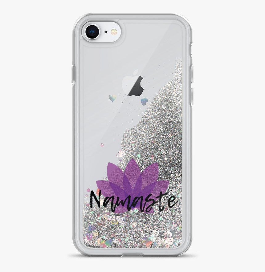 Avocadista Namaste Yoga Liquid Glitter Iphone Case - Mobile Phone, HD Png Download, Free Download