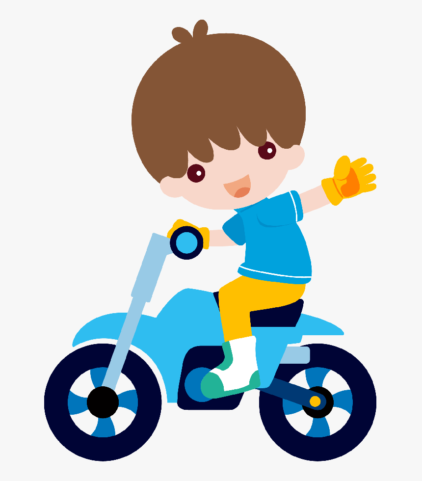 Minus Clipart Boy, Cute Clipart, Wallpaper Infantil, - Baby Boy On A Bike Clipart, HD Png Download, Free Download