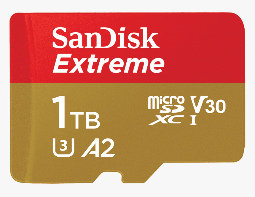 Sandisk Micro Sd Extreme 256gb, HD Png Download, Free Download