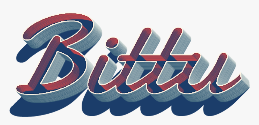 Bittu 3d Letter Png Name - Bittu Png, Transparent Png, Free Download