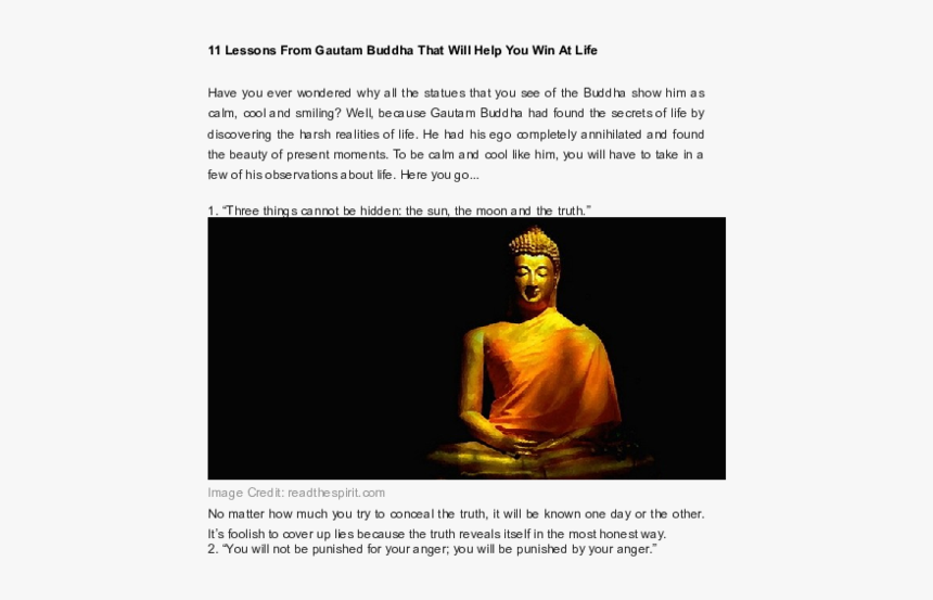 Gautama Buddha, HD Png Download, Free Download