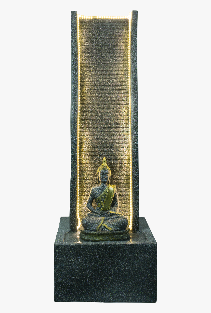 Slate Water Fountain With Lord Buddha Statue For Home, HD Png Download, Free Download