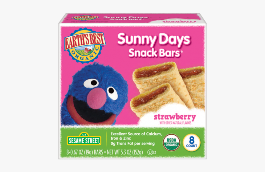 Earths Best Organic Sesame Street Sunny Days Snack - Sunny Days Snack Bars, HD Png Download, Free Download